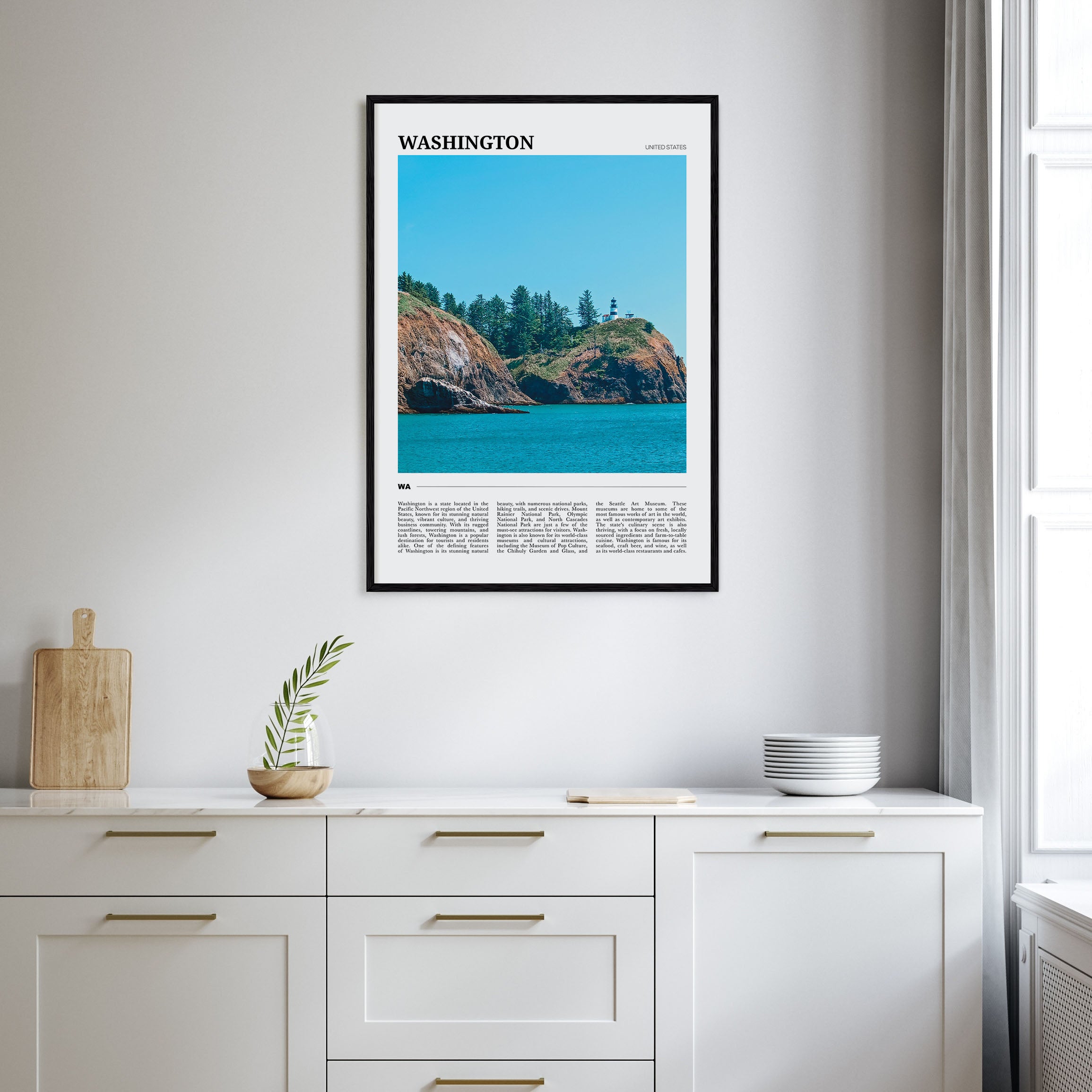 Washington (State) Travel Color Poster