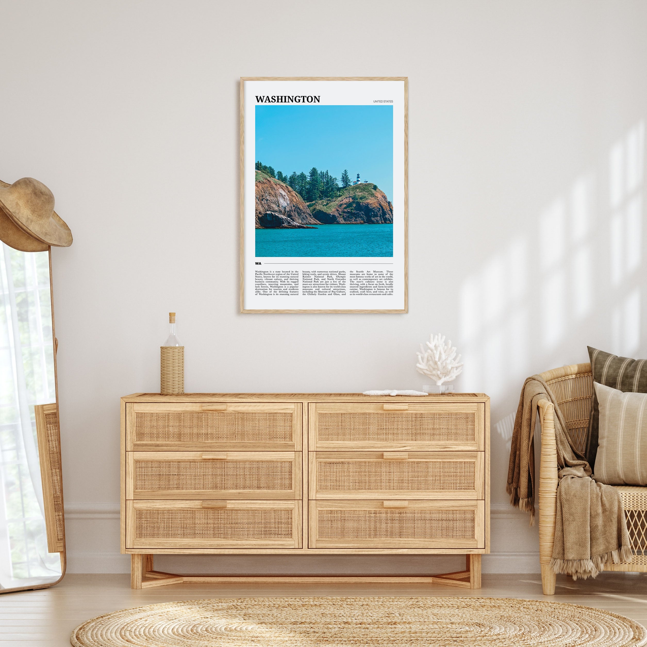 Washington (State) Travel Color Poster