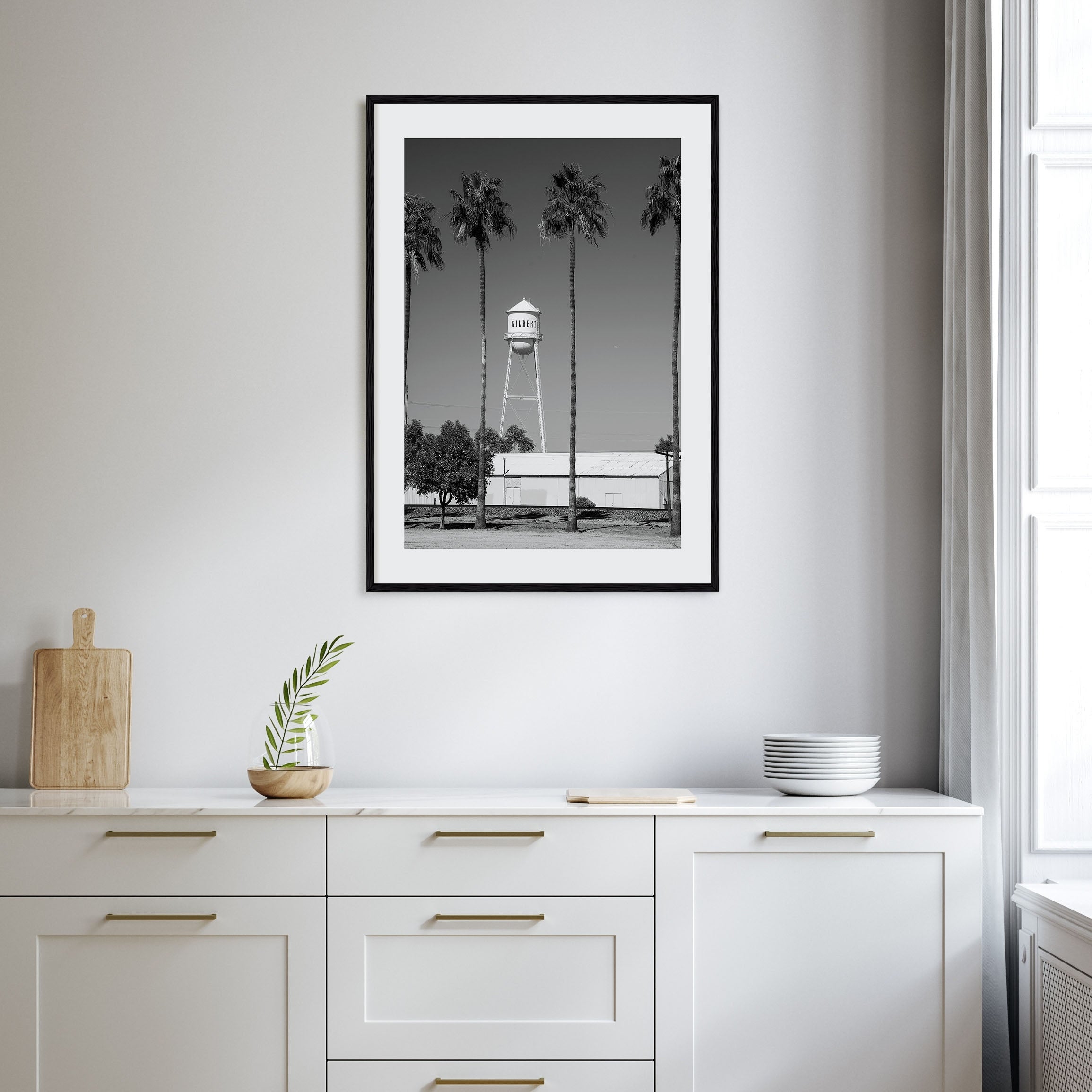 Water Tower Photo B&W No 2 Poster