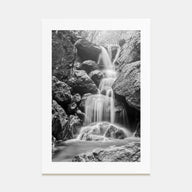 Waterfall Photo B&W No 2 Poster