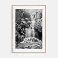Waterfall Photo B&W No 2 Poster