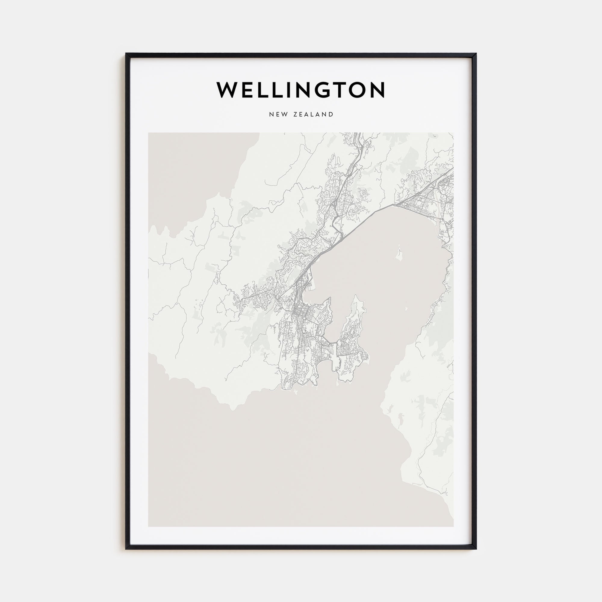 Wellington Map Portrait Poster