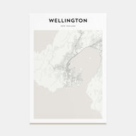 Wellington Map Portrait Poster