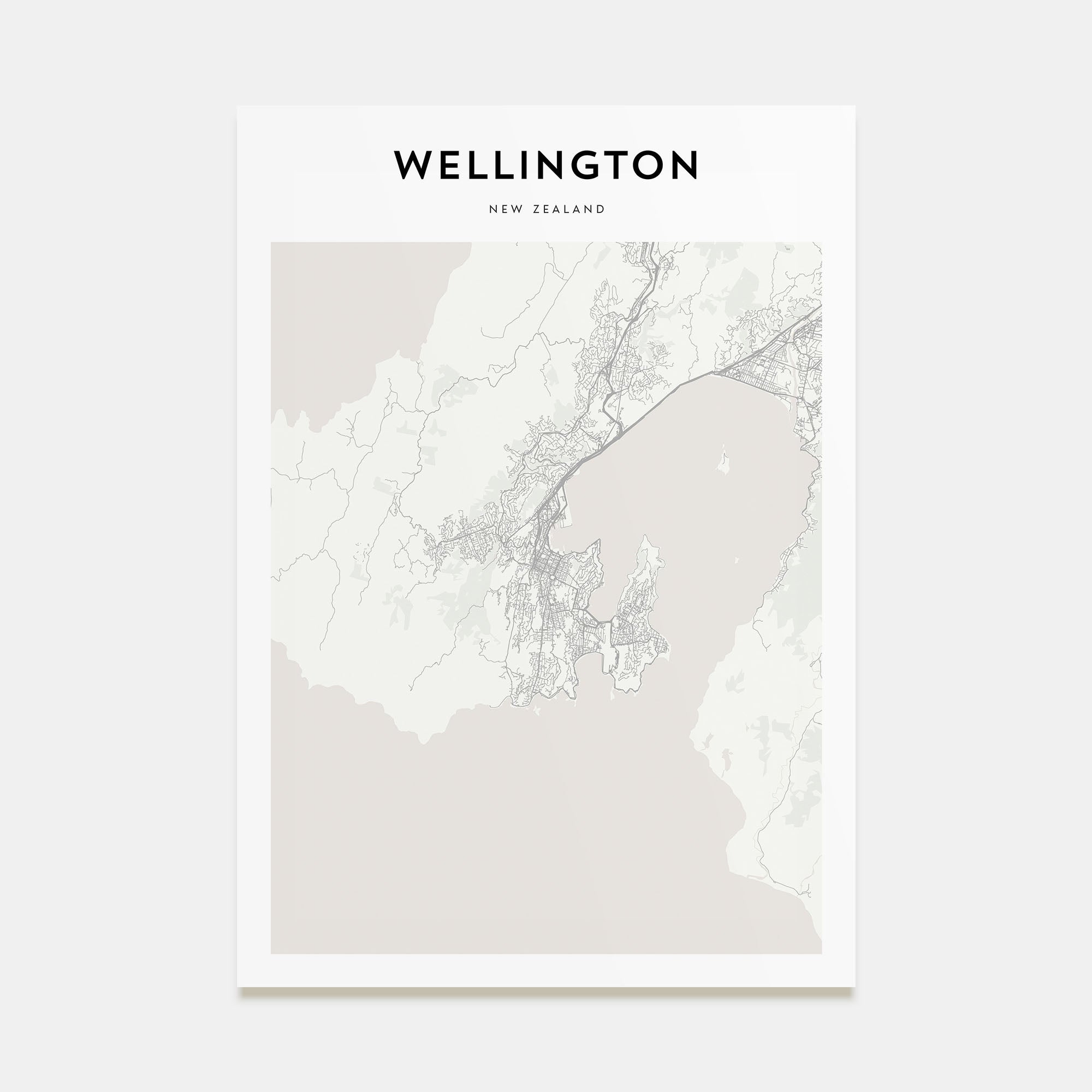 Wellington Map Portrait Poster