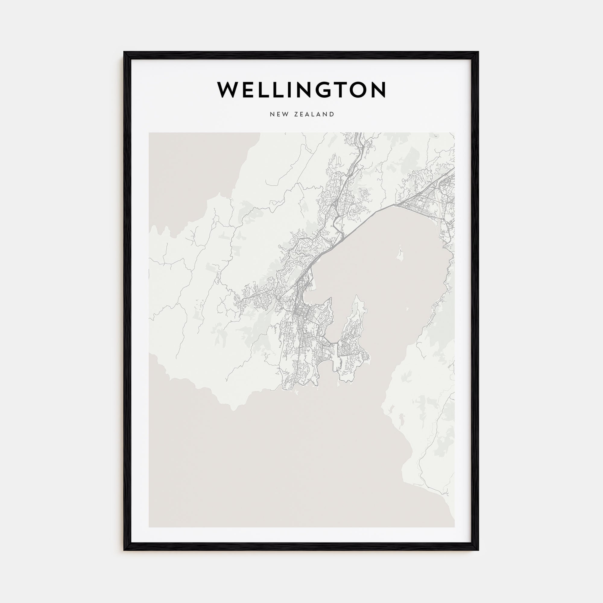 Wellington Map Portrait Poster