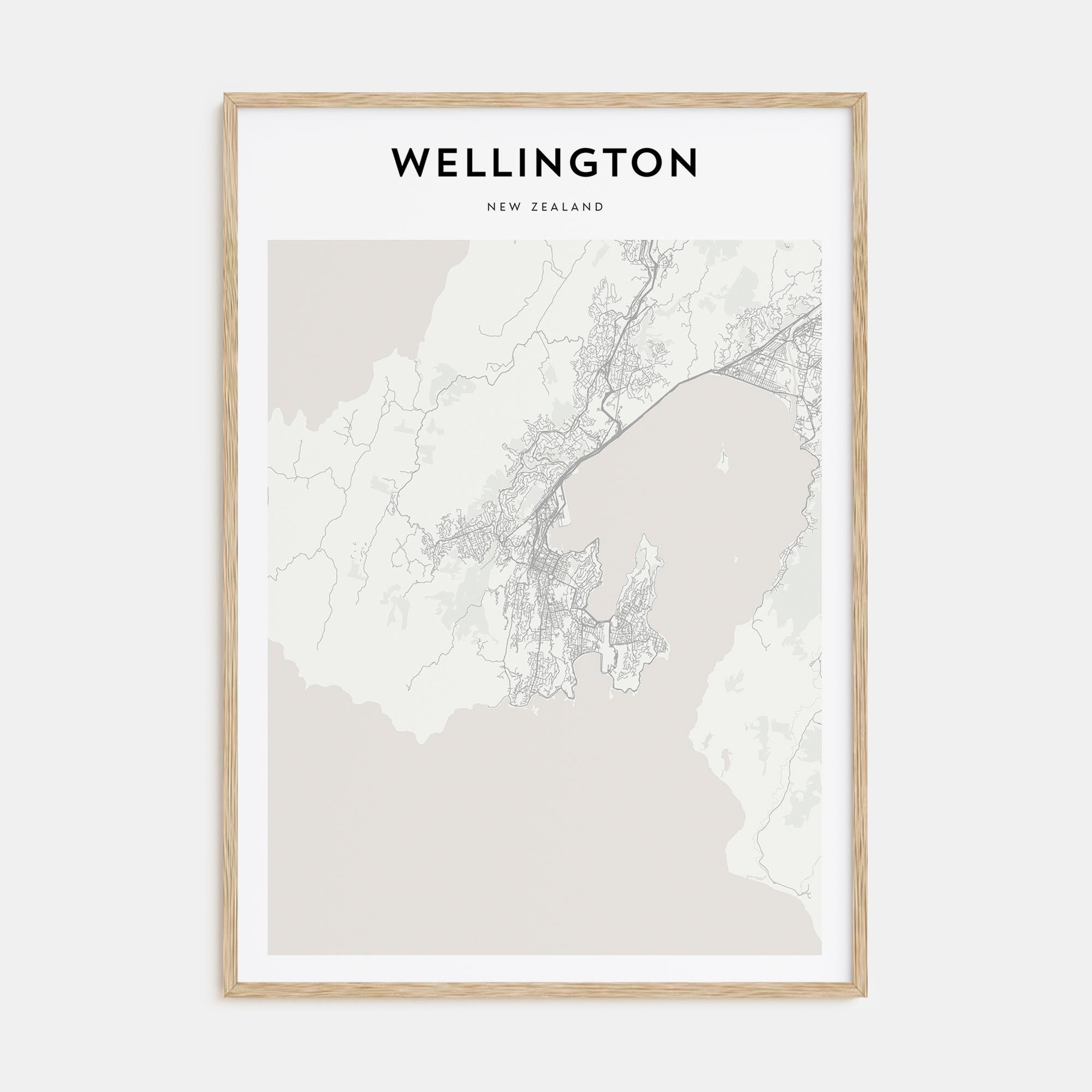 Wellington Map Portrait Poster
