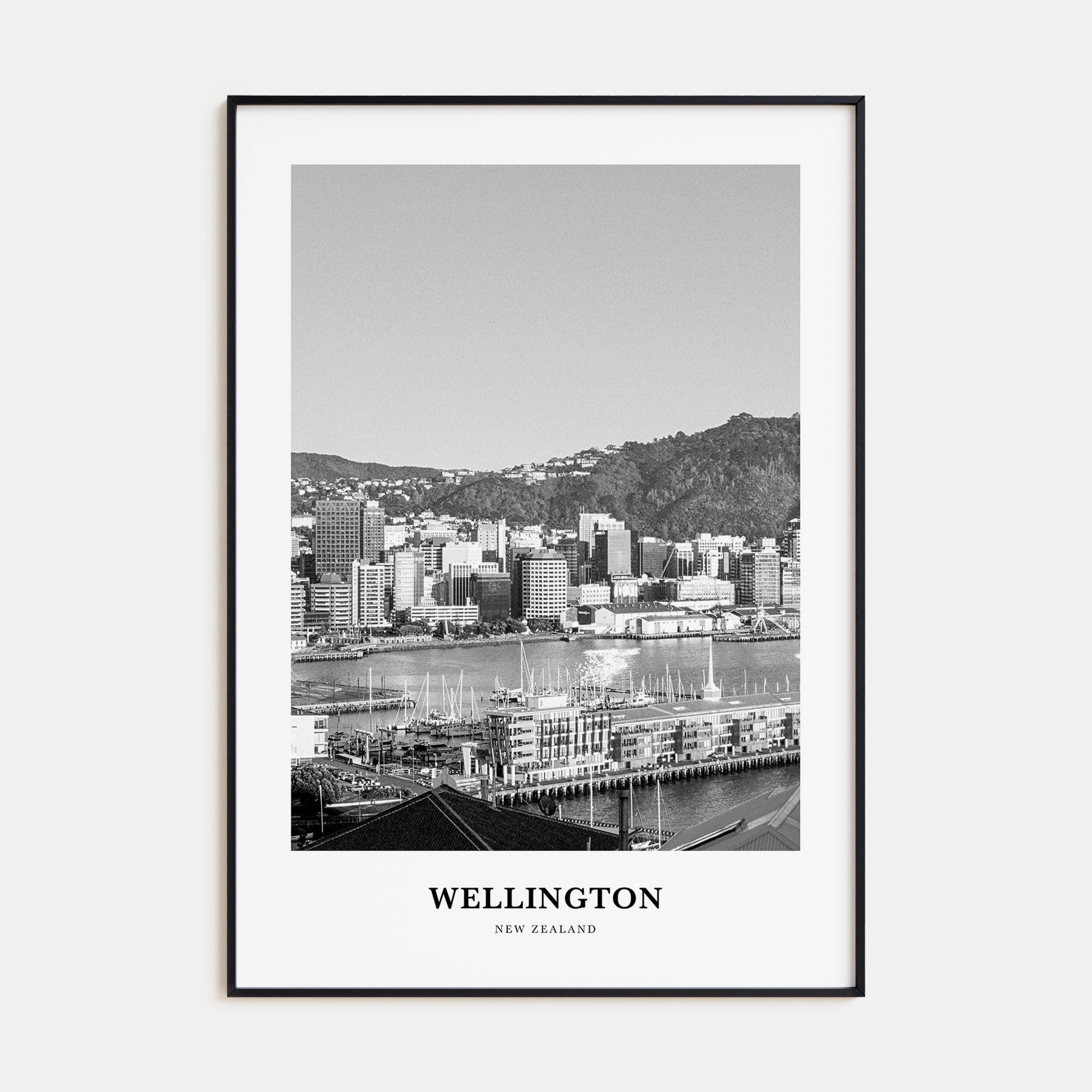 Wellington Portrait B&W Poster