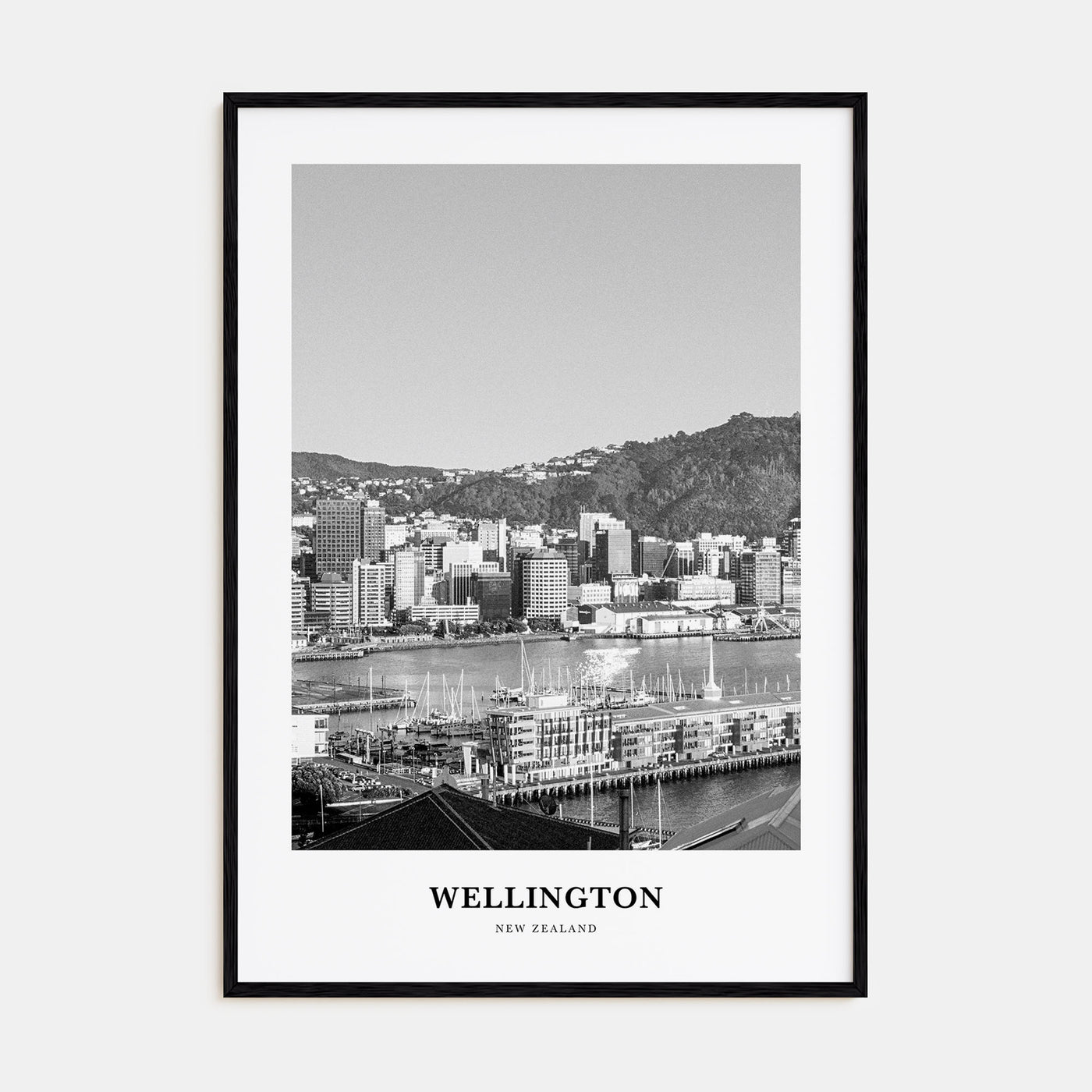 Wellington Portrait B&W Poster