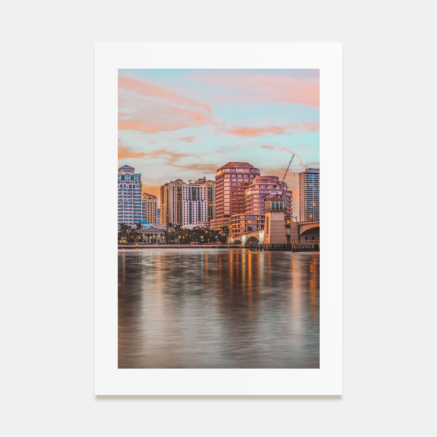 West Palm Beach Photo Color Poster