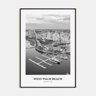 West Palm Beach Portrait B&W No 1 Poster