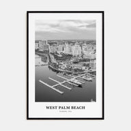 West Palm Beach Portrait B&W No 1 Poster