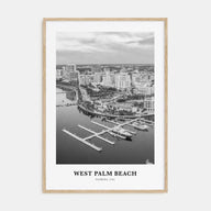 West Palm Beach Portrait B&W No 1 Poster