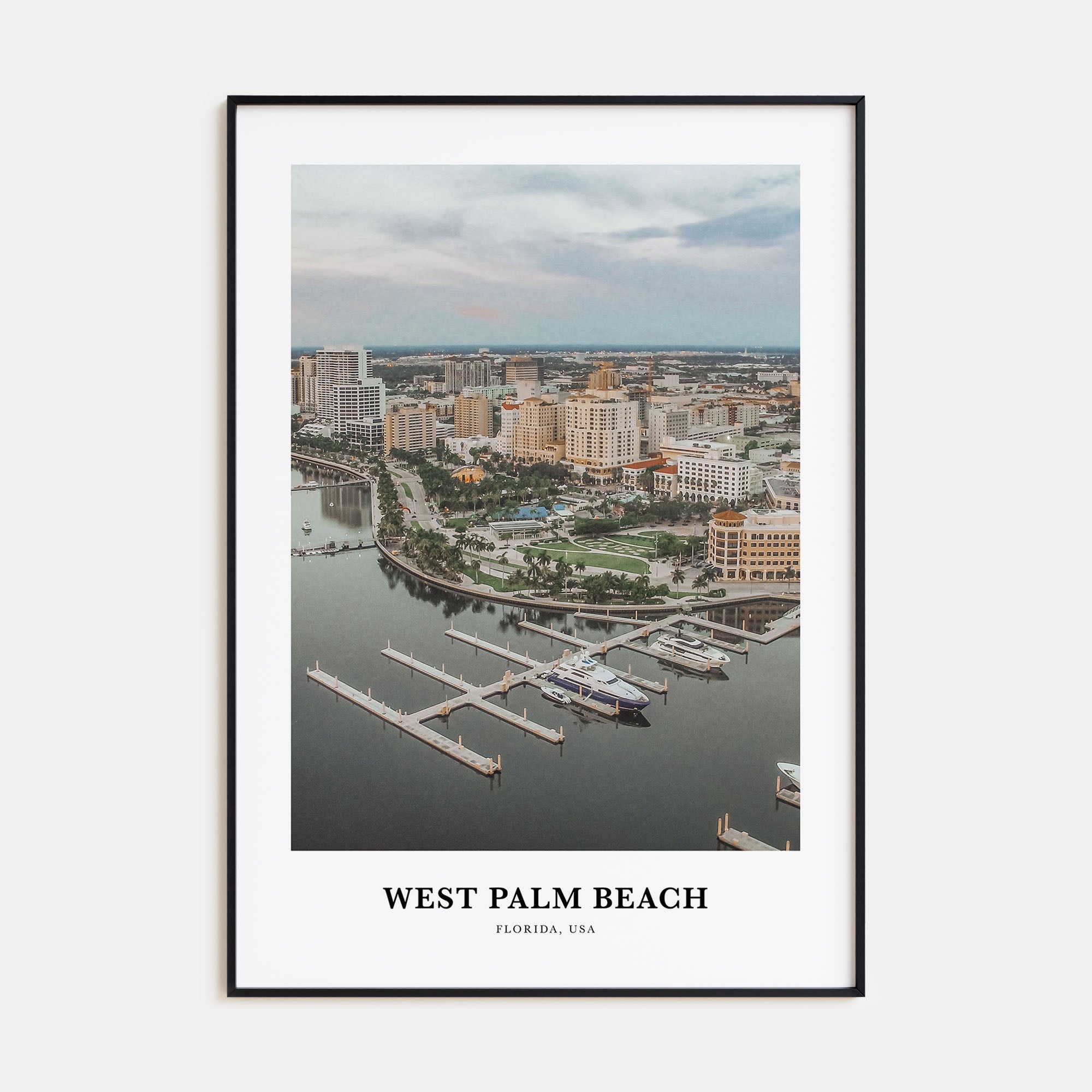 West Palm Beach Portrait Color Poster