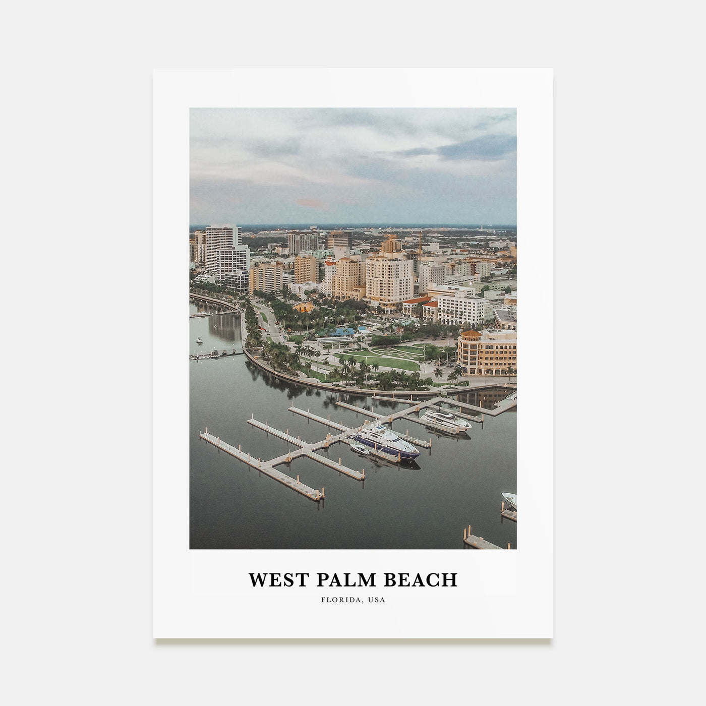West Palm Beach Portrait Color Poster