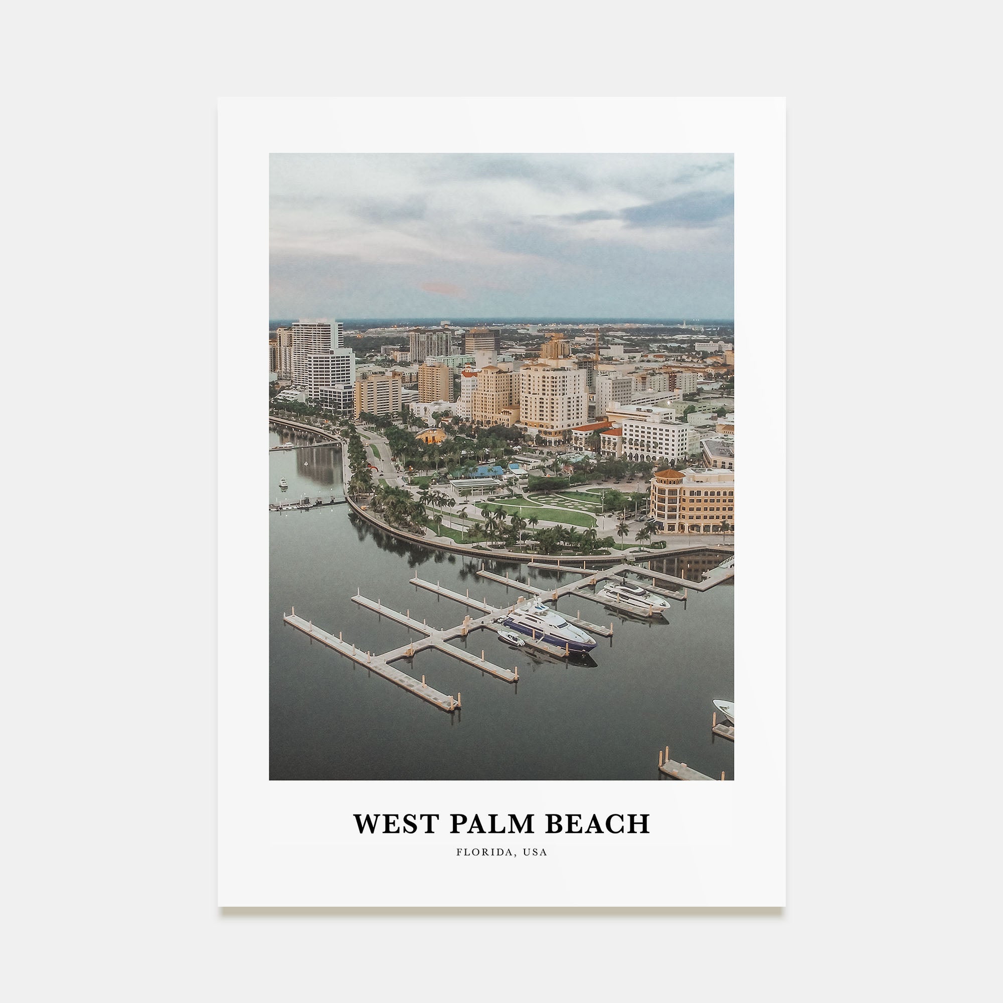 West Palm Beach Portrait Color Poster