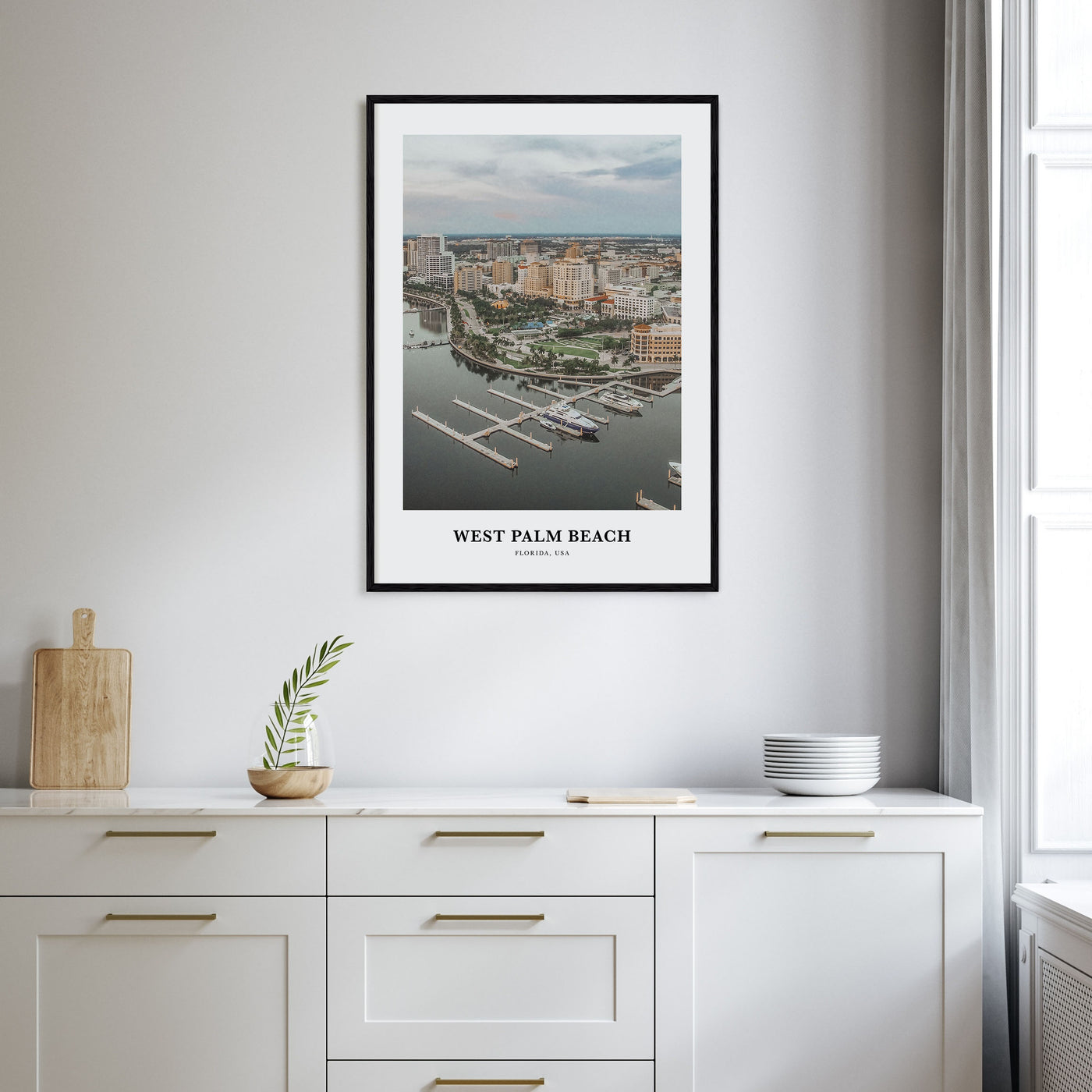 West Palm Beach Portrait Color Poster