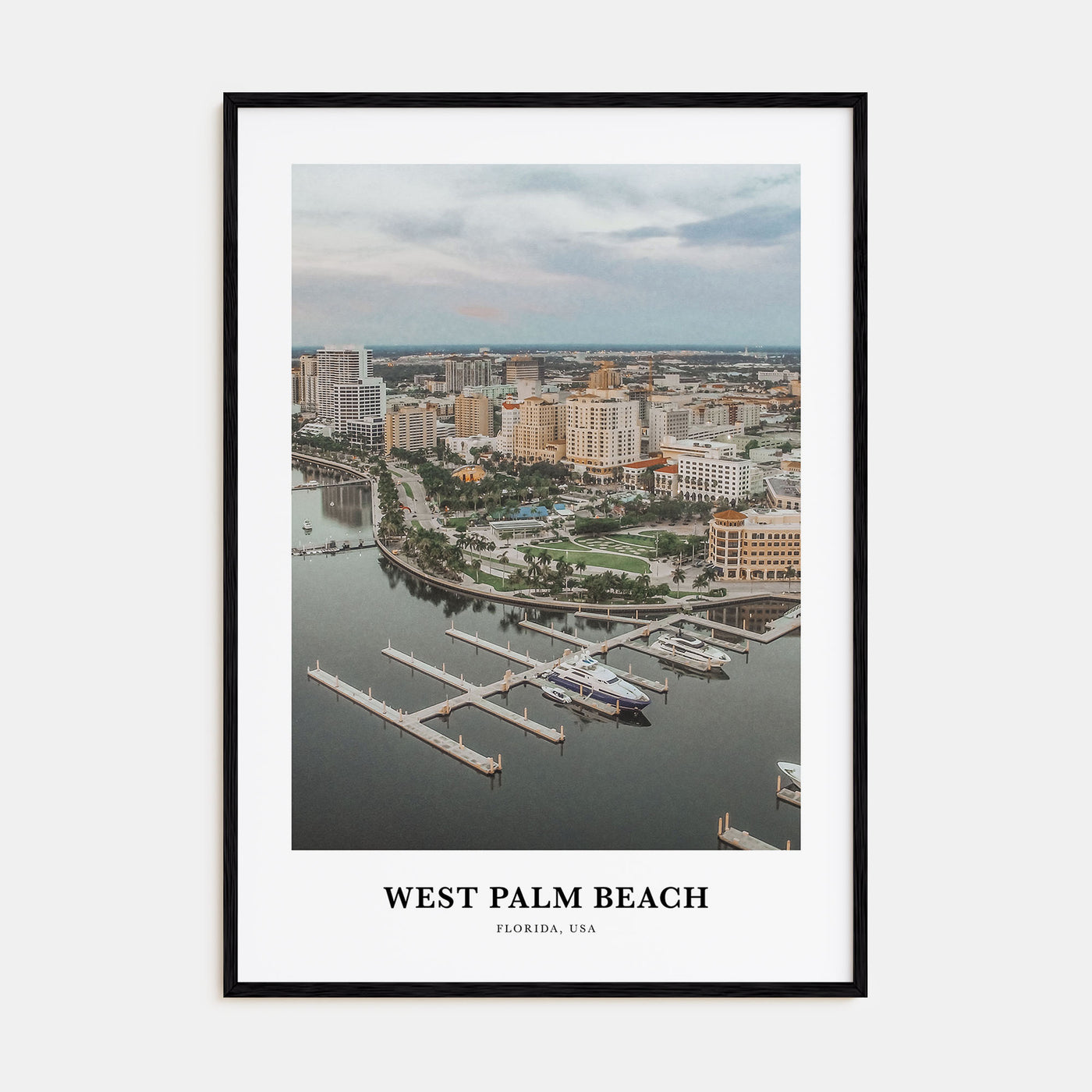 West Palm Beach Portrait Color Poster