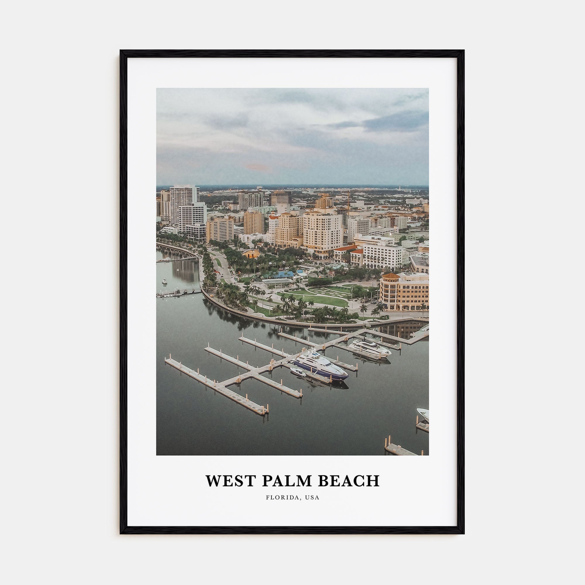 West Palm Beach Portrait Color Poster