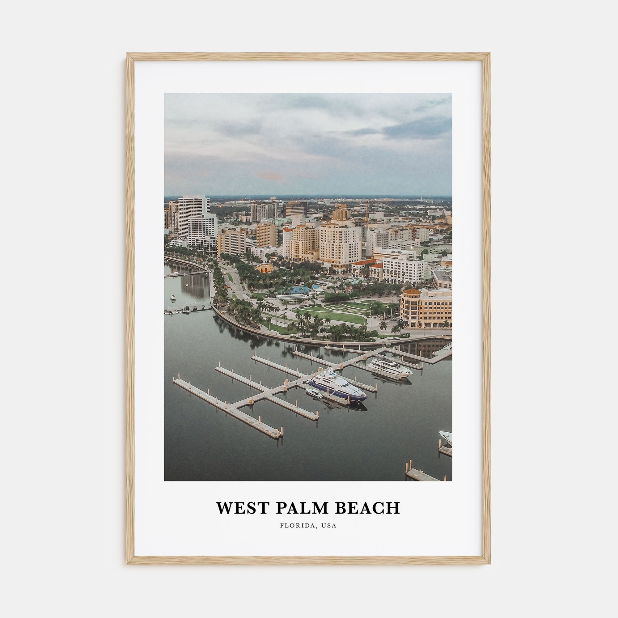 West Palm Beach Portrait Color Poster