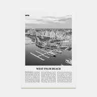 West Palm Beach Travel B&W No 1 Poster