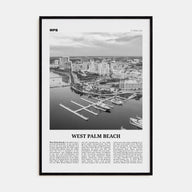 West Palm Beach Travel B&W No 1 Poster