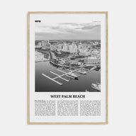 West Palm Beach Travel B&W No 1 Poster