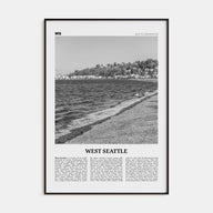 West Seattle Travel B&W Poster