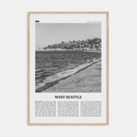 West Seattle Travel B&W Poster
