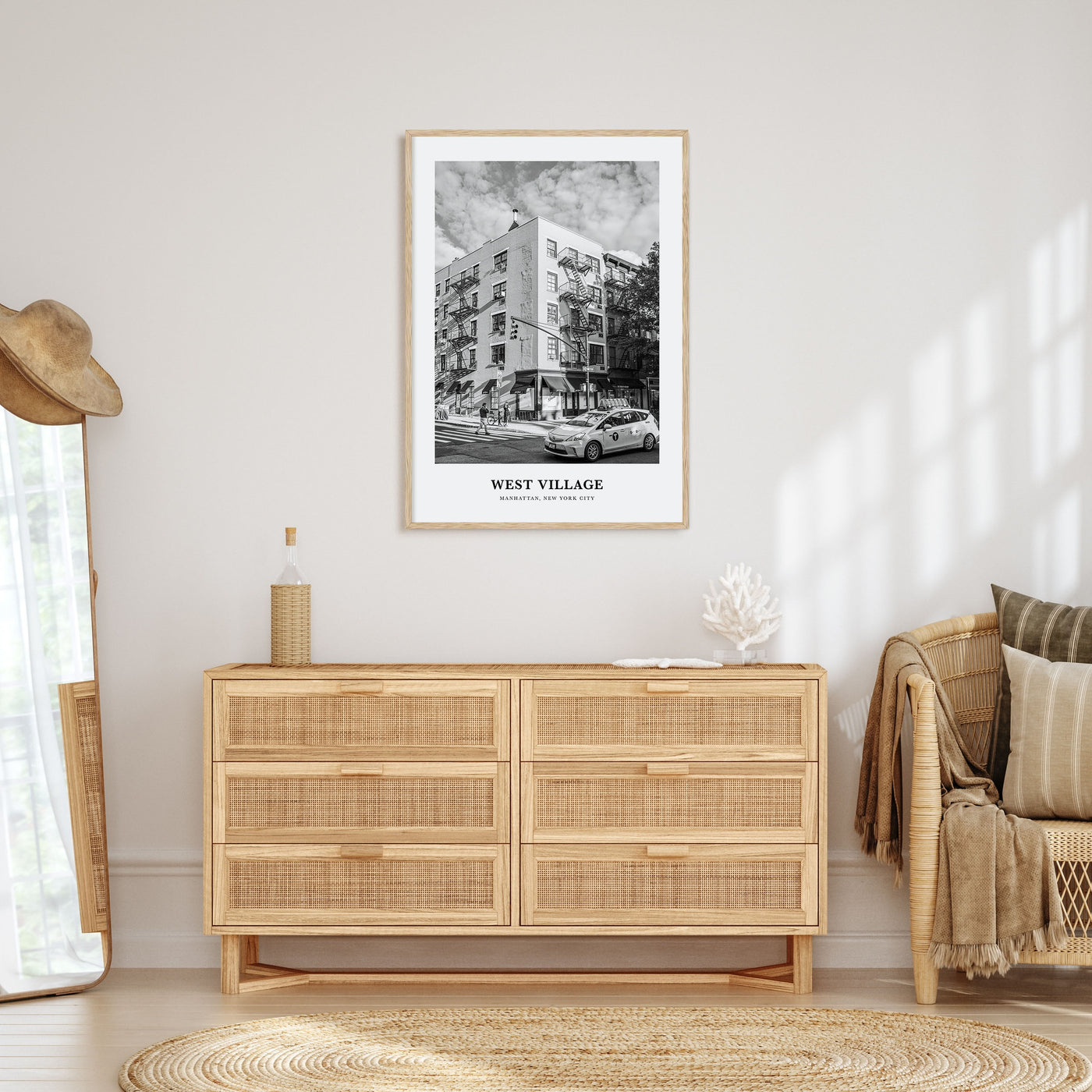 West Village Portrait B&W Poster