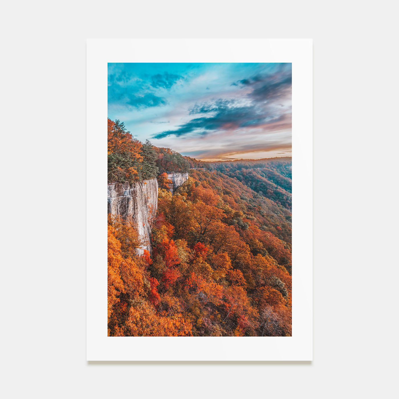 West Virginia Photo Color Poster