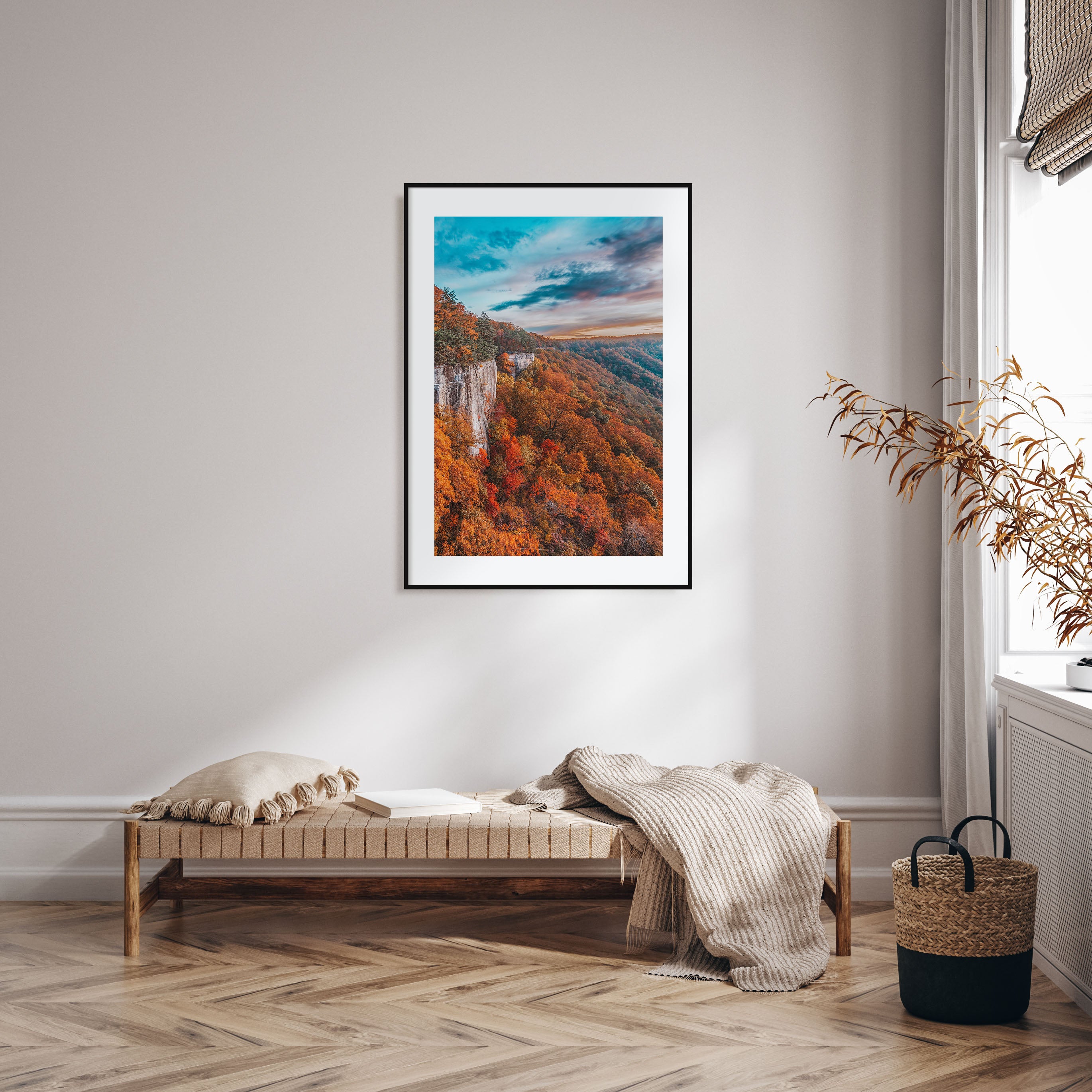 West Virginia Photo Color Poster
