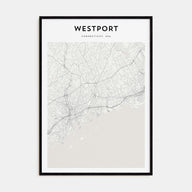 Westport, Connecticut Map Portrait Poster