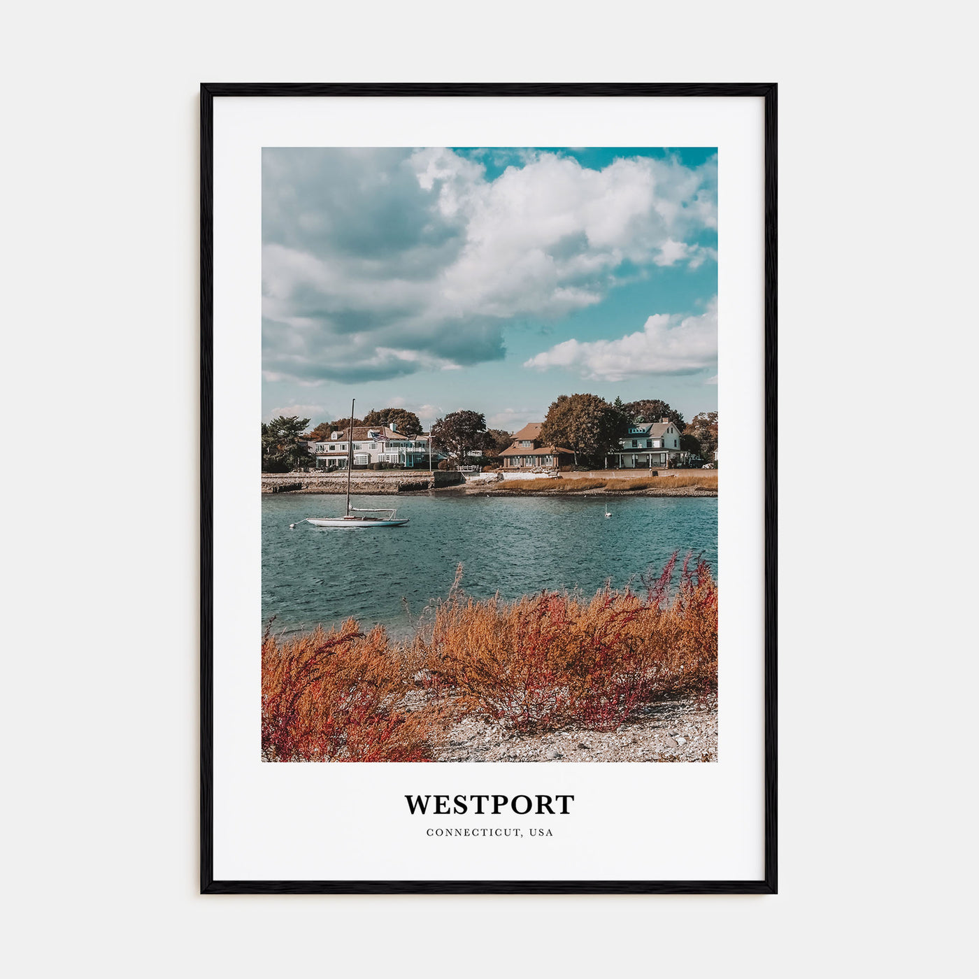 Westport, Connecticut Portrait Color Poster