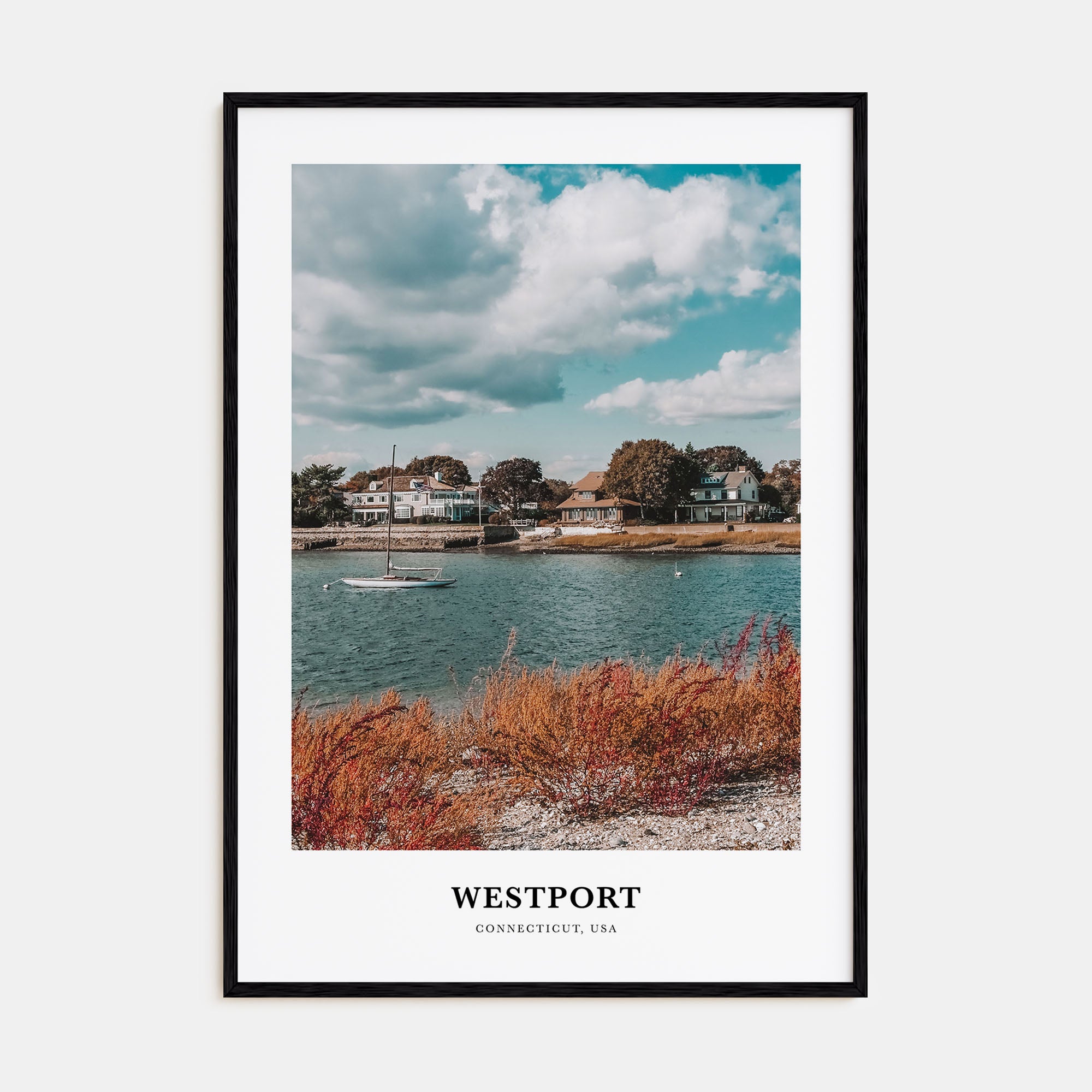 Westport, Connecticut Portrait Color Poster