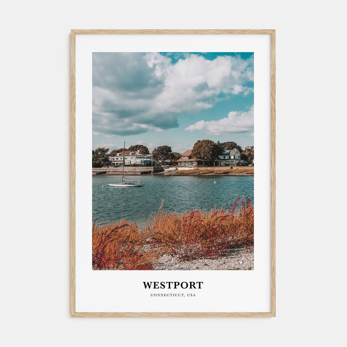 Westport, Connecticut Portrait Color Poster