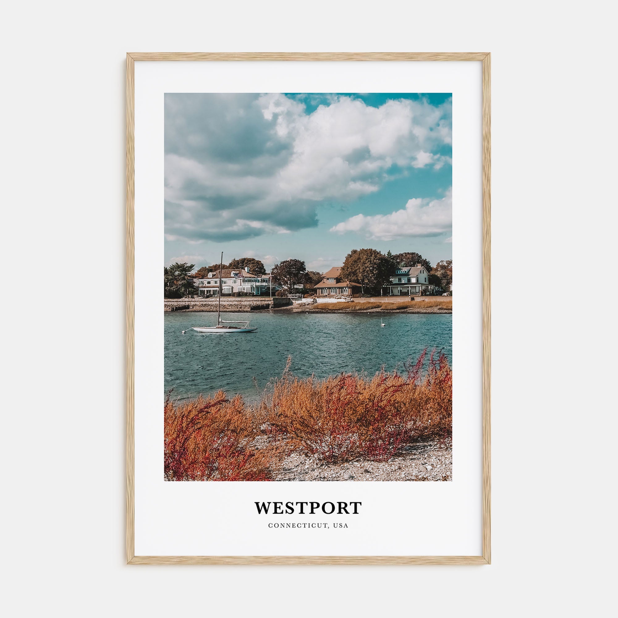 Westport, Connecticut Portrait Color Poster