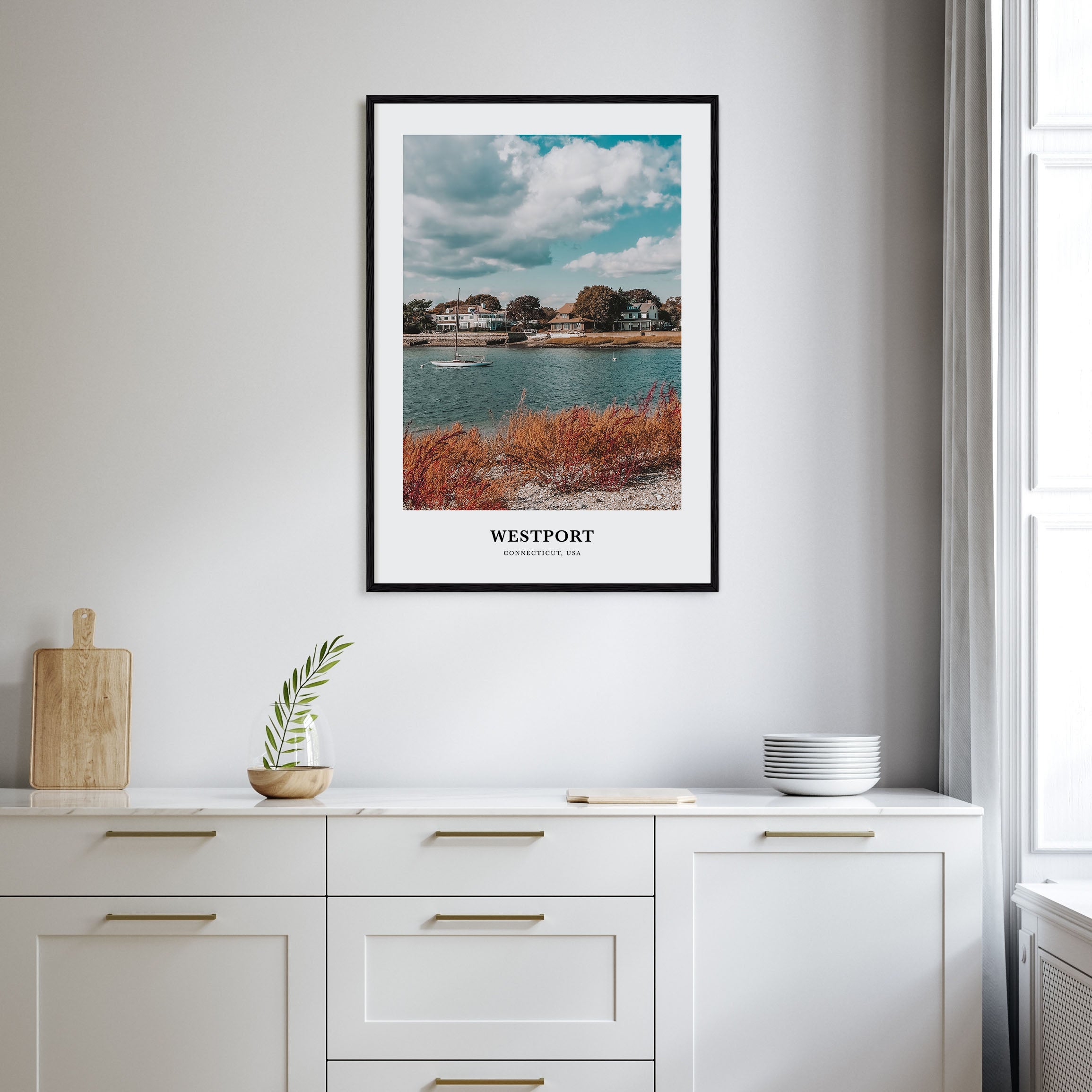 Westport, Connecticut Portrait Color Poster