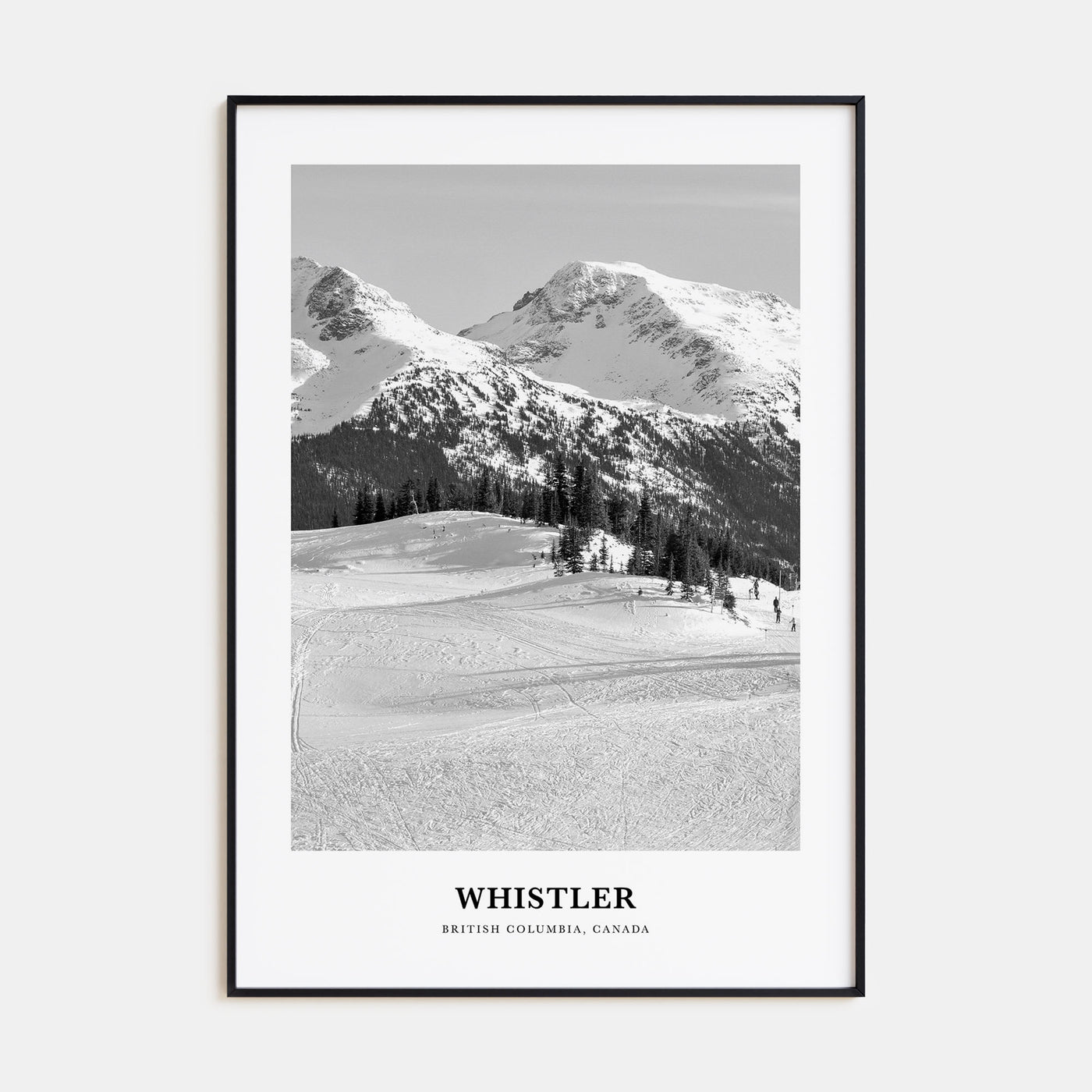 Whistler Portrait B&W Poster