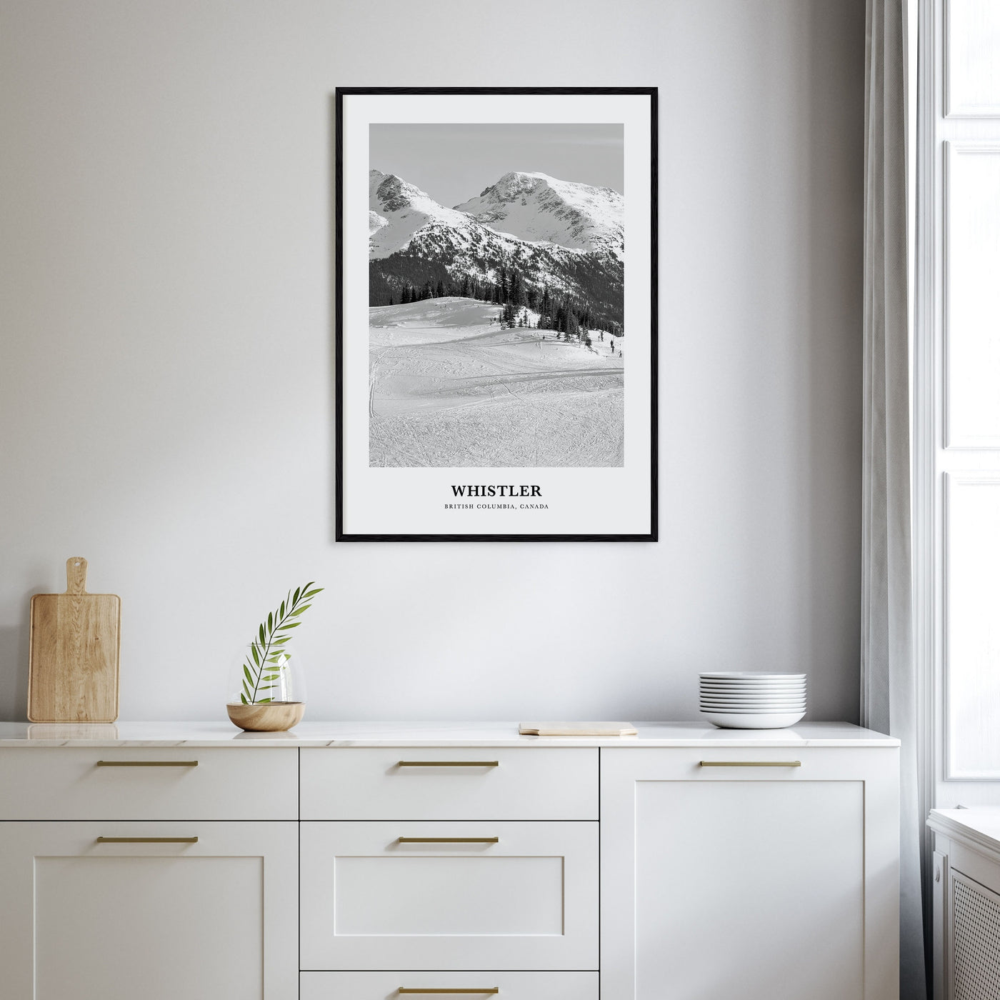 Whistler Portrait B&W Poster
