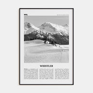 Whistler Travel B&W Poster