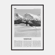 Whistler Travel B&W Poster