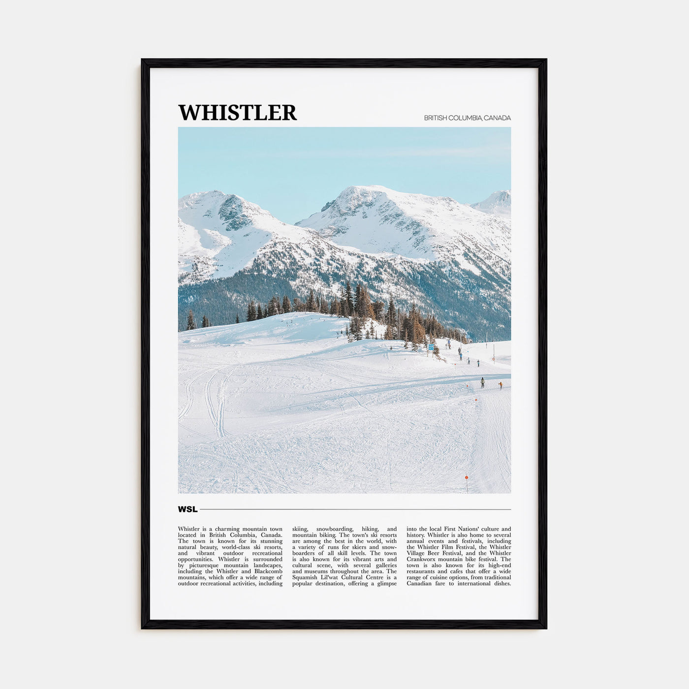 Whistler Travel Color Poster