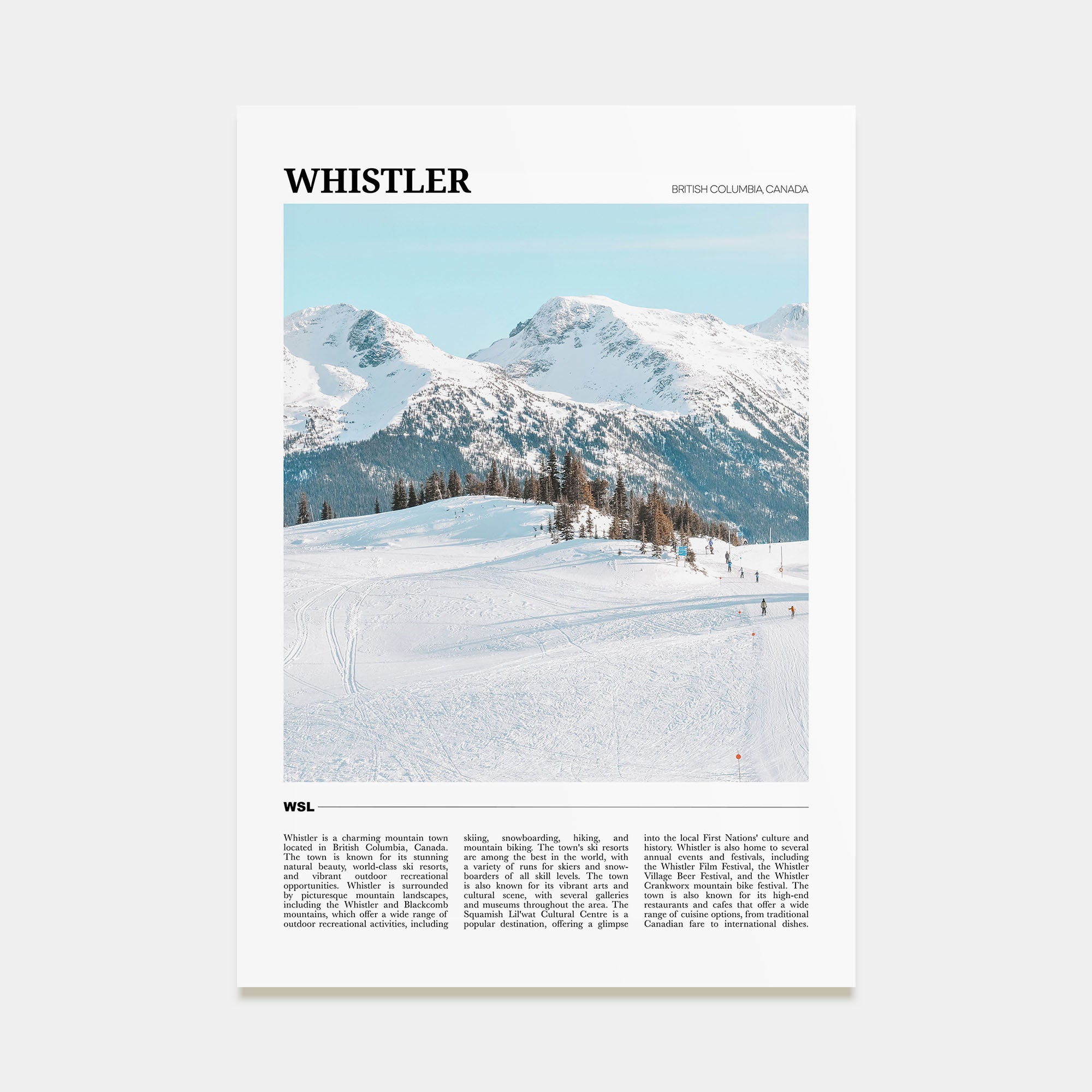 Whistler Travel Color Poster