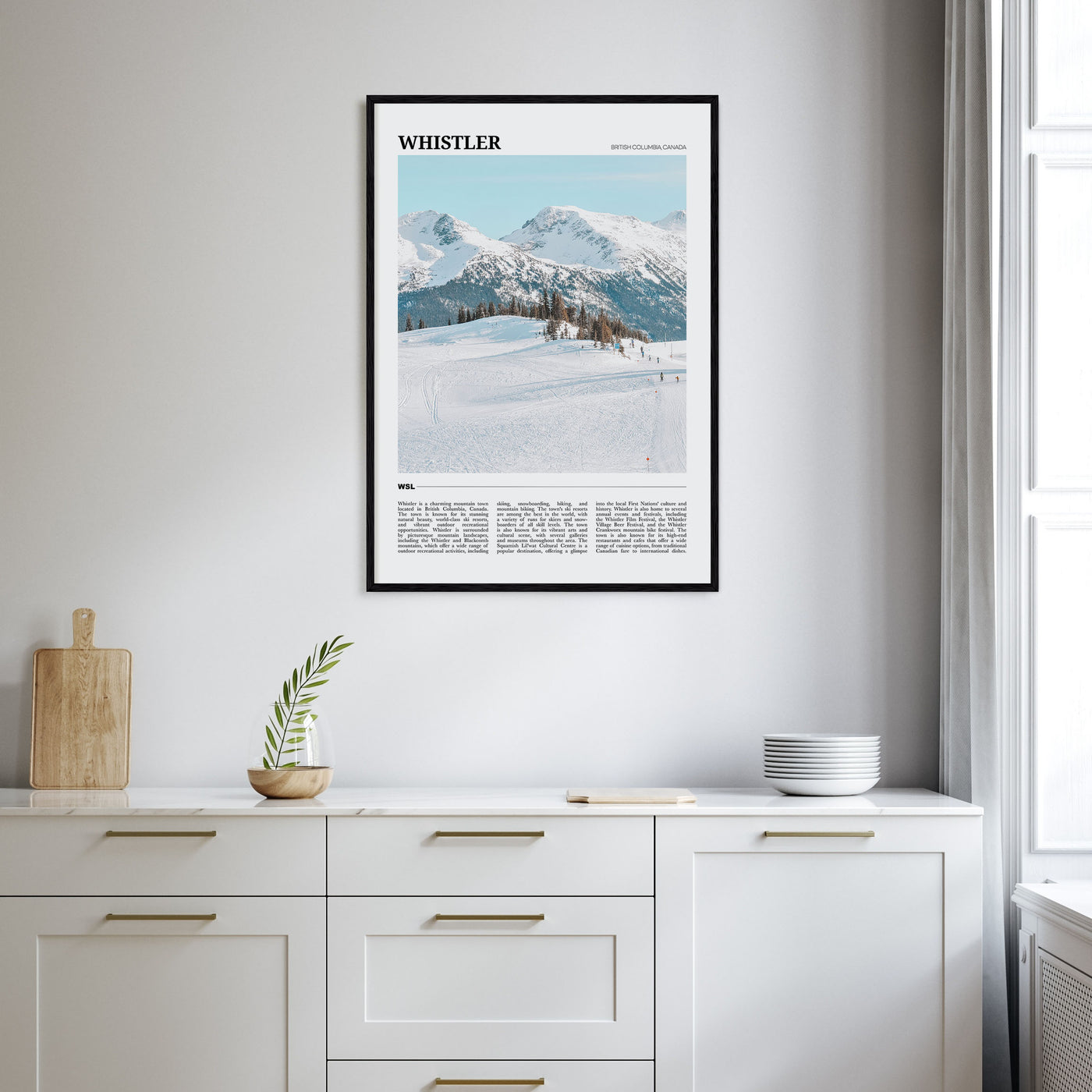 Whistler Travel Color Poster
