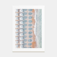 White Umbrellas Photo Color Poster