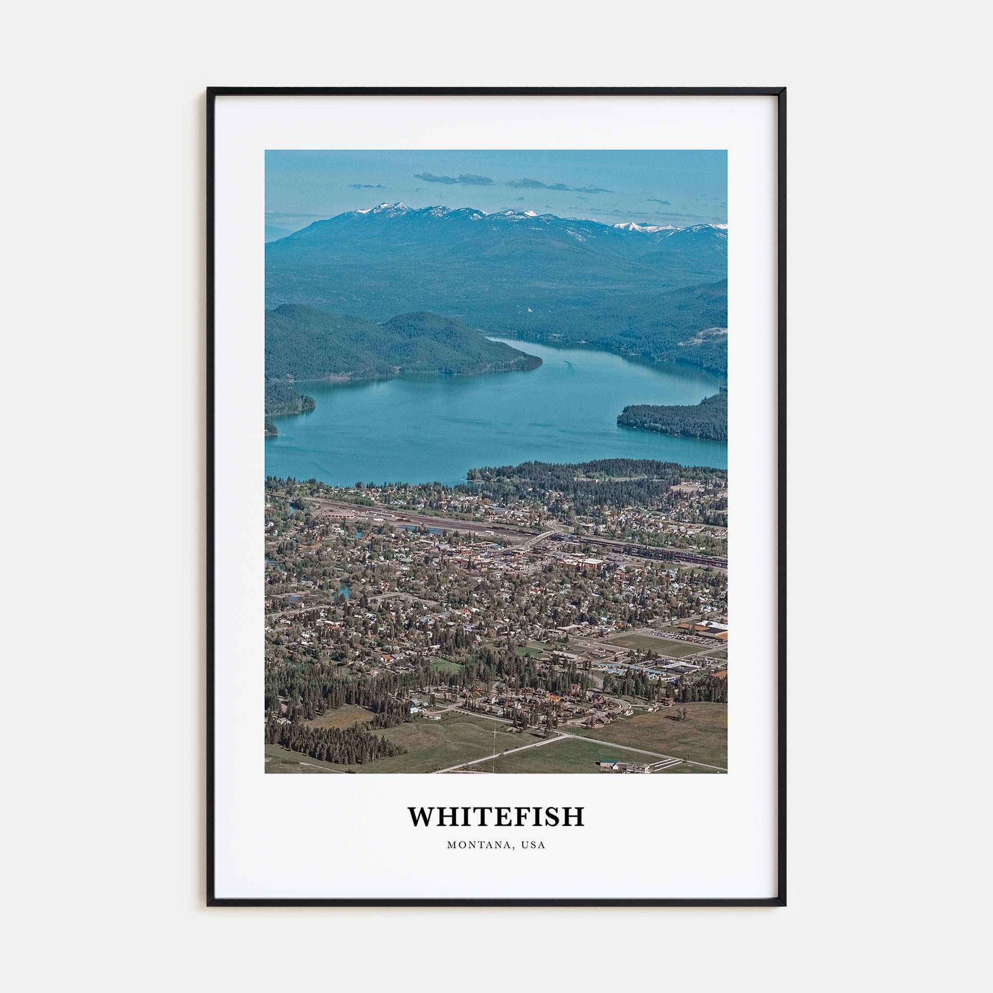 Whitefish Portrait Color Poster