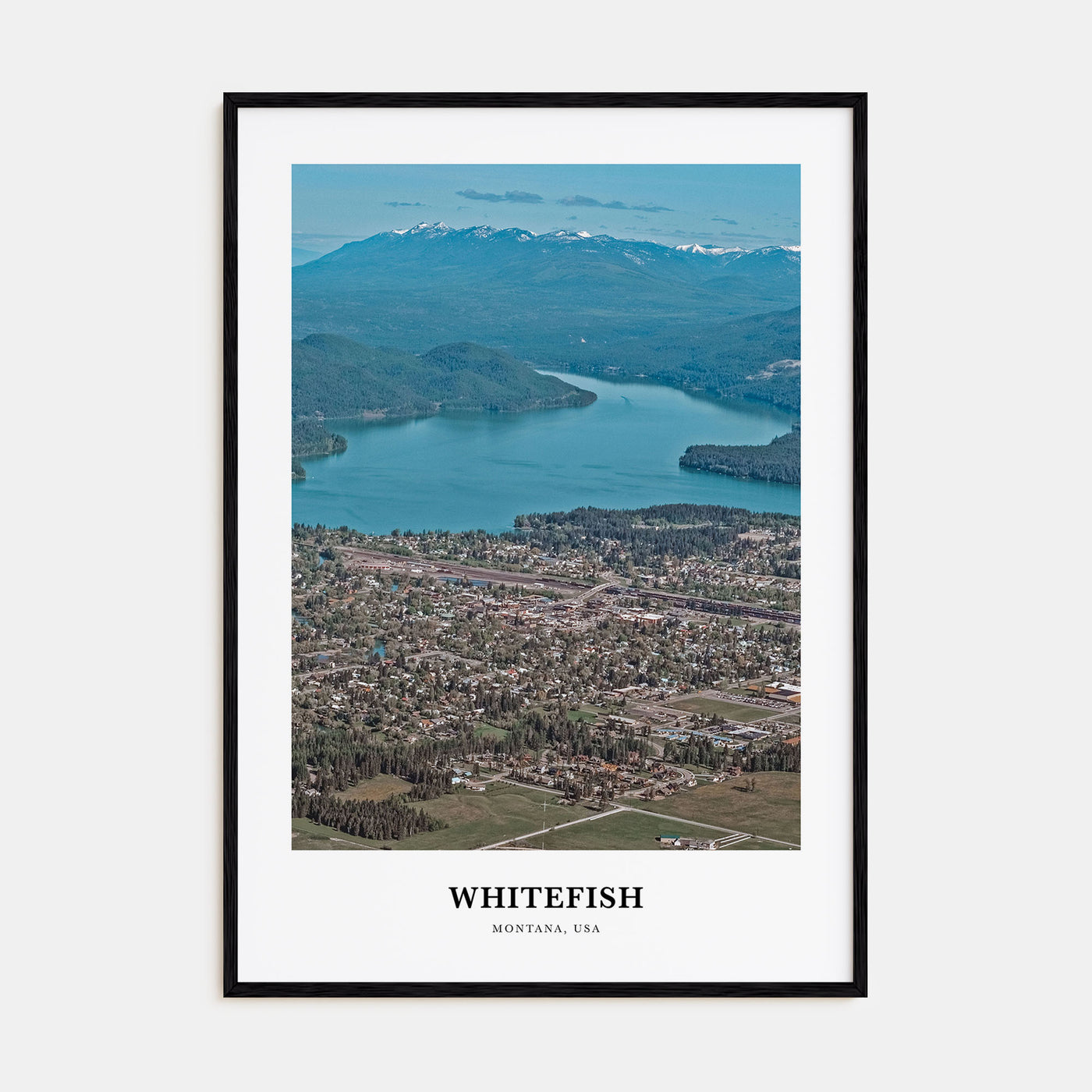 Whitefish Portrait Color Poster