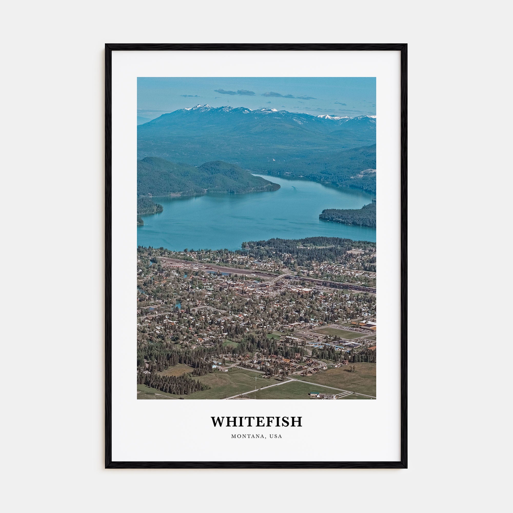 Whitefish Portrait Color Poster