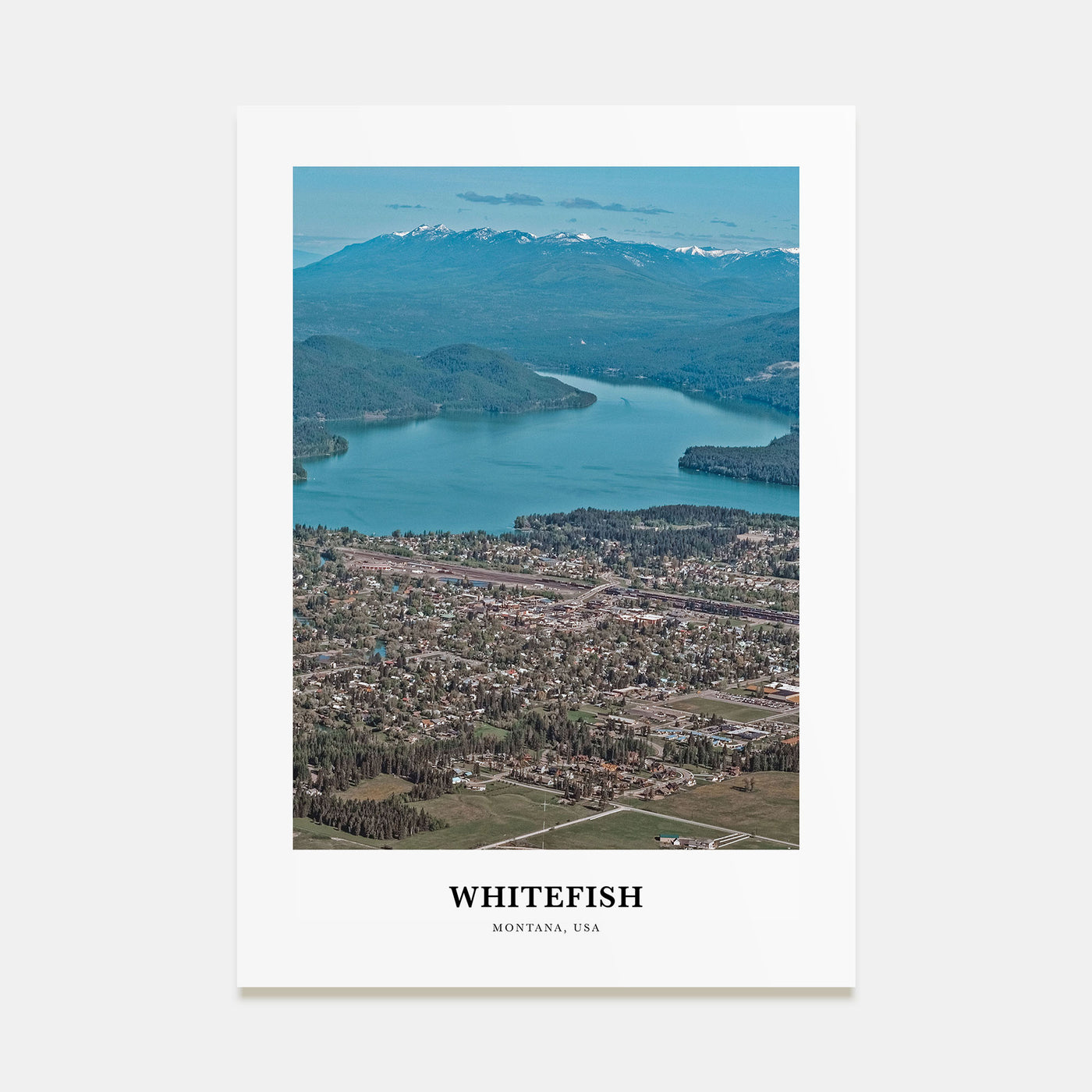 Whitefish Portrait Color Poster