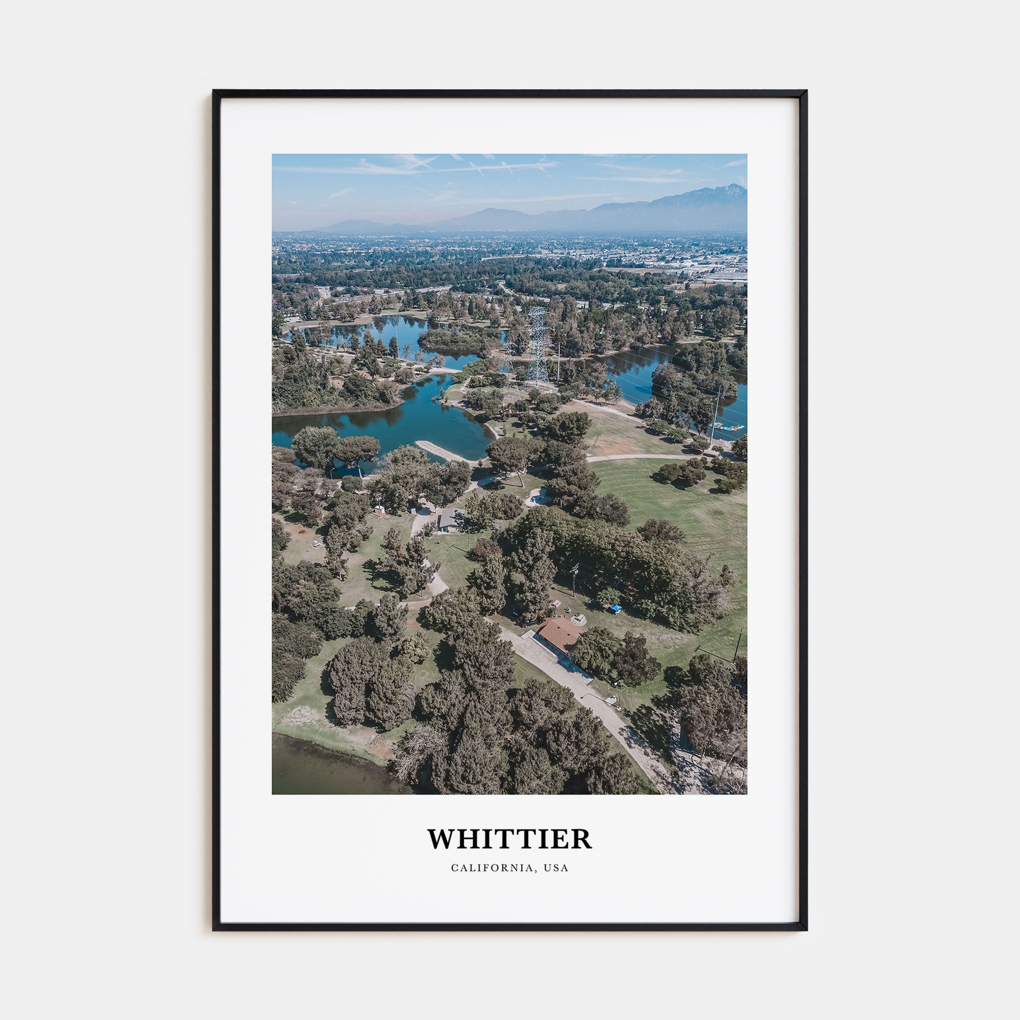 Whittier, California Portrait Color Poster